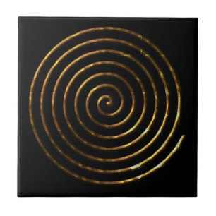 Spiral keltiska symbolen kakelplatta