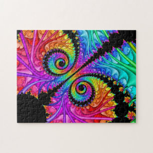 Spiral kopplar samman Fractalkonstpussel Pussel