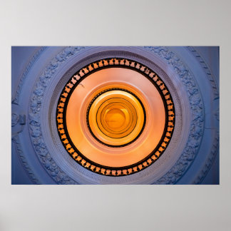 Spiral Ljus Korridor Abstrakt Affisch