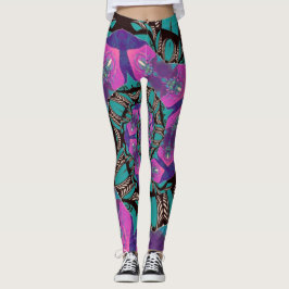 Spiral Mandala-formgivningar Leggings