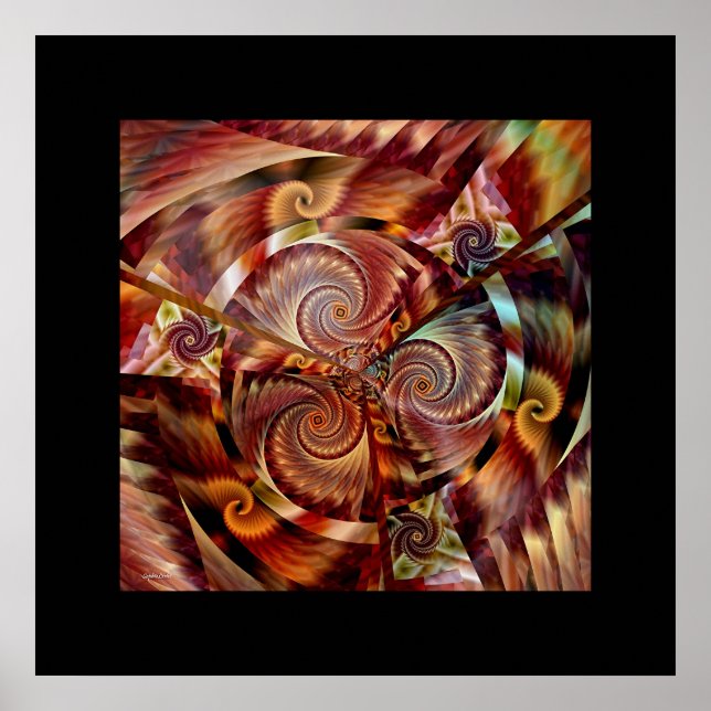 Spiral Mandala Poster (Framsidan)