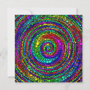Spiral med regnbågsprickar