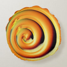 Spiral med stor glansig orange över svart