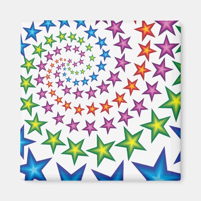 spiral med stor stjärna magnet (Framsidan)