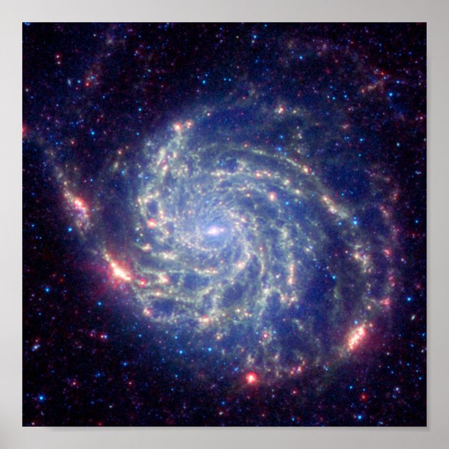 Spiral Messier Galaxy Poster (Framsidan)