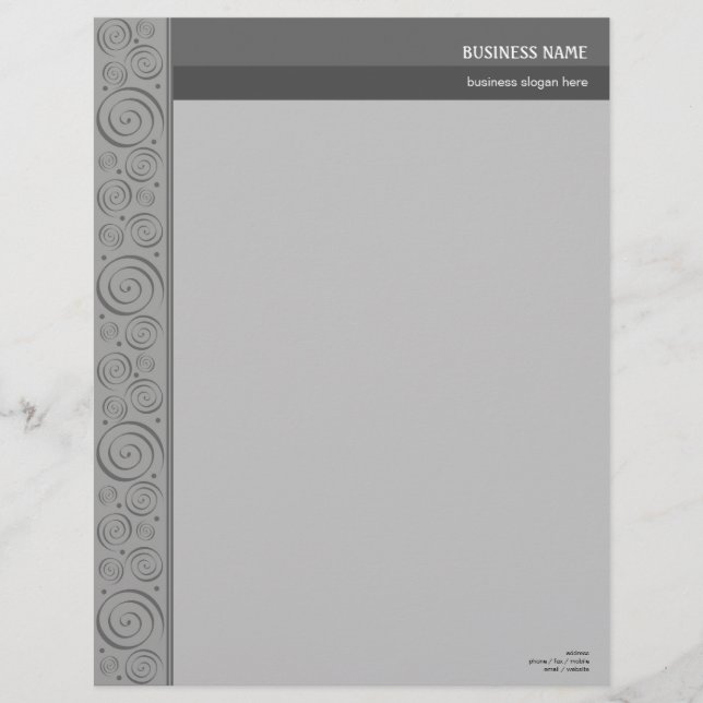Spiral Mönster 2-Eleganten Brevhuvud (Framsida)