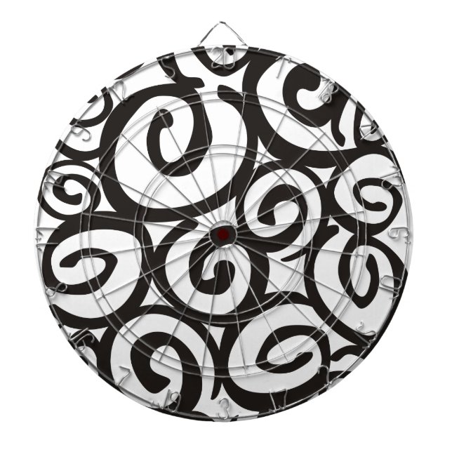 Spiral Mönster Black & White + dina idéer Piltavla (Framsidan)