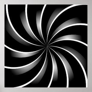 Spiral mönster poster