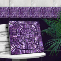 Spiral Mosaic - Amethyst Fluorite