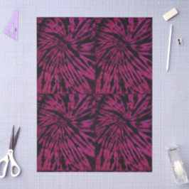 Spiral Nautilus Tie-Dye Rosa Red Lila Decoupage