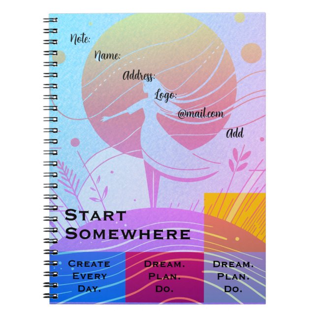 Spiral Notebook  Anteckningsbok (Framsidan)