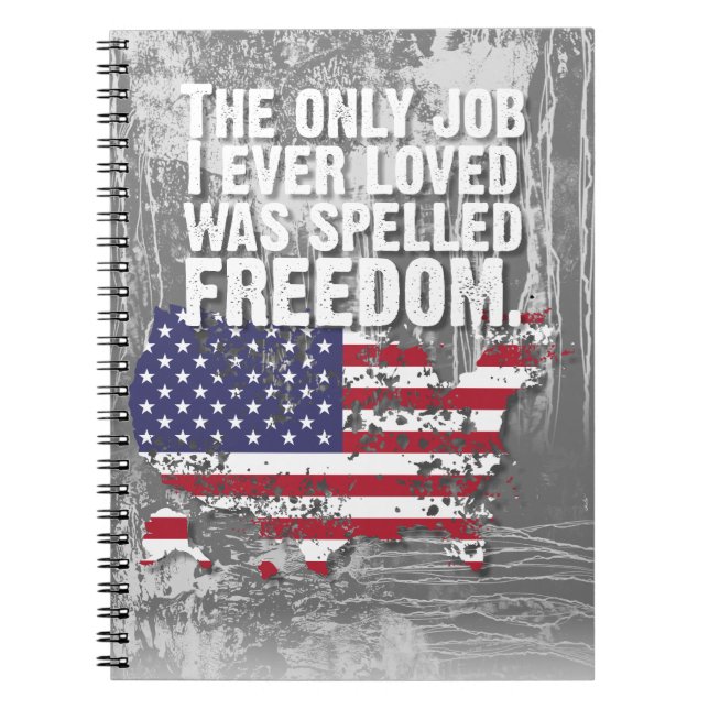 Spiral Notebook – Freedom Job Anteckningsbok (Framsidan)