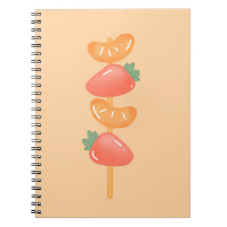 Spiral notebook-fruit skewer   anteckningsbok