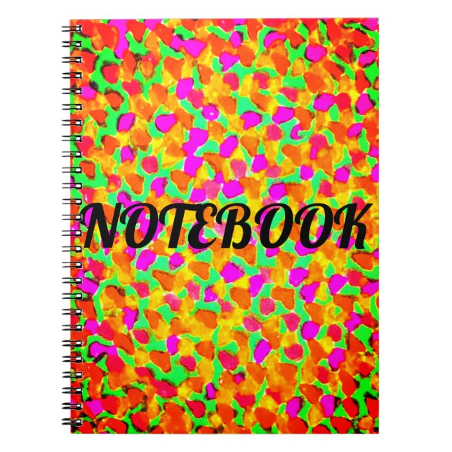 SPIRAL NOTEBOOK med färgstark bild Anteckningsbok (Framsidan)