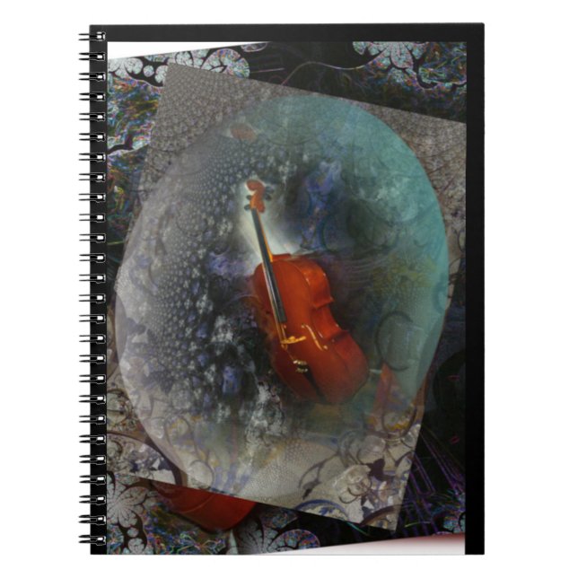 Spiral Notebook Music Cello Anteckningsbok (Framsidan)