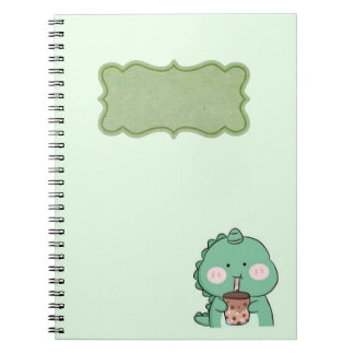 Spiral Notebook with dinosaur for kids Anteckningsbok