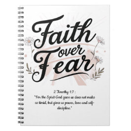 Spiral Notebook with Psalm 56:3-4 Bible Verse Anteckningsbok