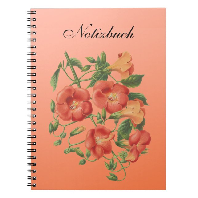 Spiral-Notizbuch „Blumenzauber“ Anteckningsbok (Framsidan)
