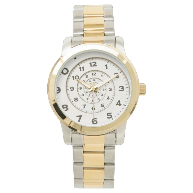 spiral nummer armbandsur (Framsida)
