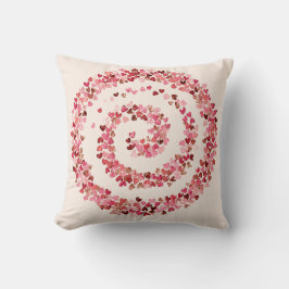 Spiral of Love Hearts Kudde