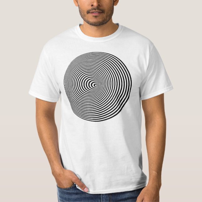spiral optisk illusion 3D Tee Shirt (Framsida)