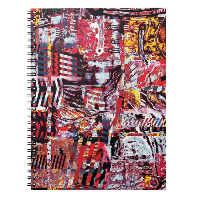 Spiral Photo Notebook – Fragmented Pulse Anteckningsbok (Framsidan)