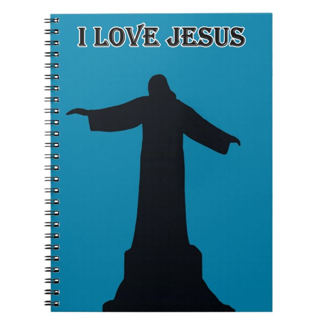 Spiral Photo Notebook i love jesus Anteckningsbok (Framsidan)