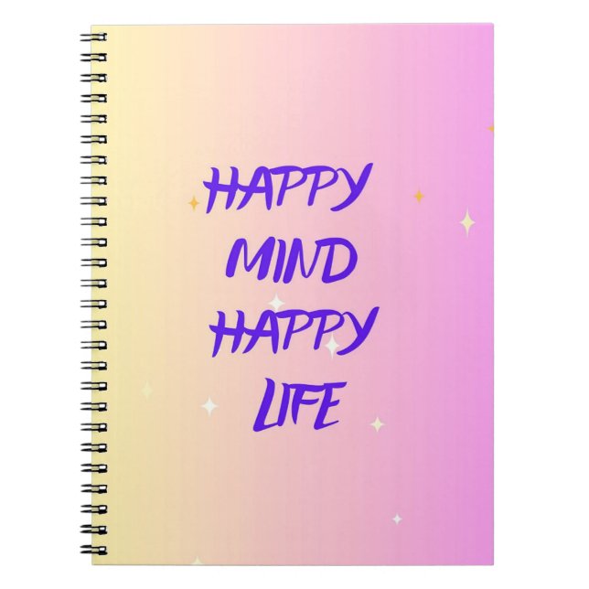 Spiral Photo Notebook – Memories & Motivational Anteckningsbok (Framsidan)
