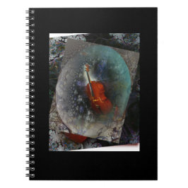 Spiral Photo Notebook Music Cello Anteckningsbok