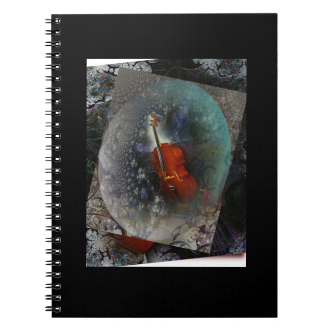Spiral Photo Notebook Music Cello Anteckningsbok (Framsidan)