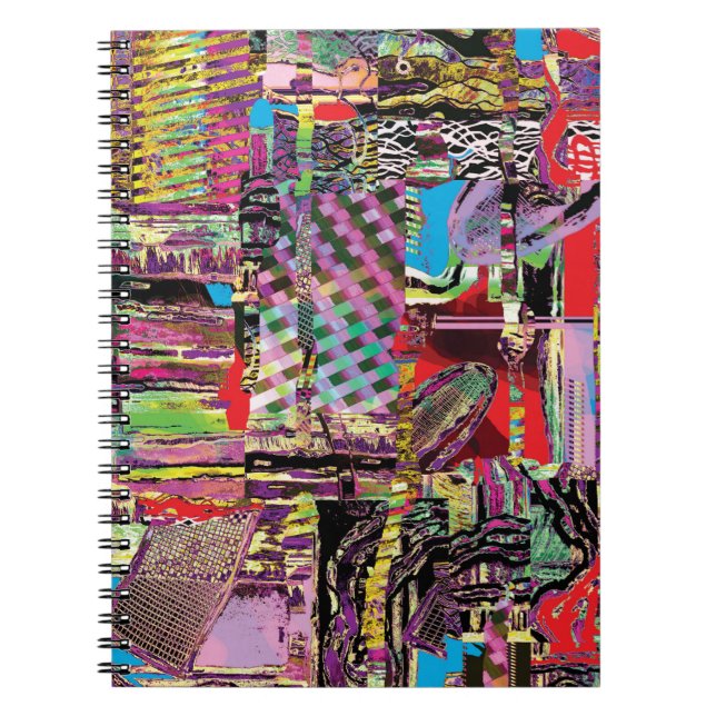 Spiral Photo Notebook – Urban Fractals Anteckningsbok (Framsidan)