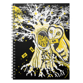 Spiral Photo Notebook – Urban Tree Owl & Wealth  Anteckningsbok