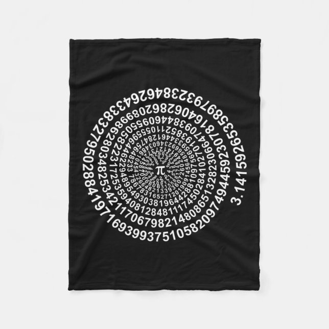 Spiral Pi Math Shirt Fleecefilt (Framsidan)