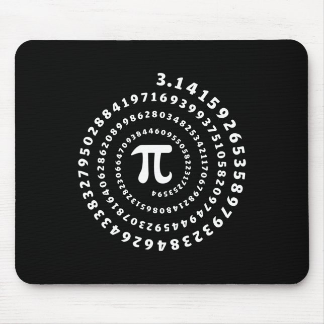 Spiral Pi Shirt Pi Day Math Älskare Musmatta (Framsidan)