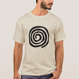 Spiral primitiv mexicansk stam- konst för Aztec Tee Shirt