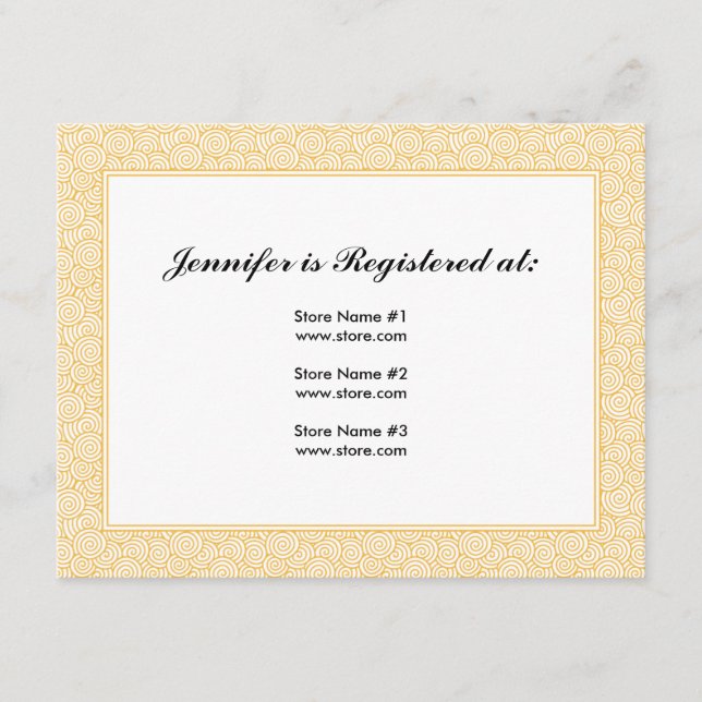 Spiral-registreringskort Tilläggskort (Framsida)