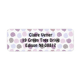 Spiral Returadress Etikett