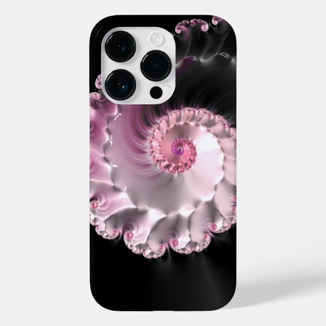 Spiral Seashell Fractal Fodral-Mate iphone case (Baksida)