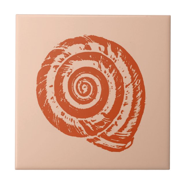 Spiral Seashell, keramiskt plattstål för lätt kora Kakelplatta (Framsidan)