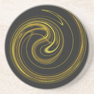 Spiral Series-1—Guld Underlägg 1 av färg Sandsten