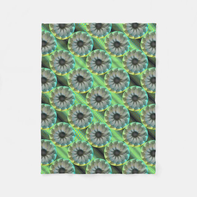 Spiral Shark av Kenneth Yoncich Fleecefilt (Framsidan)