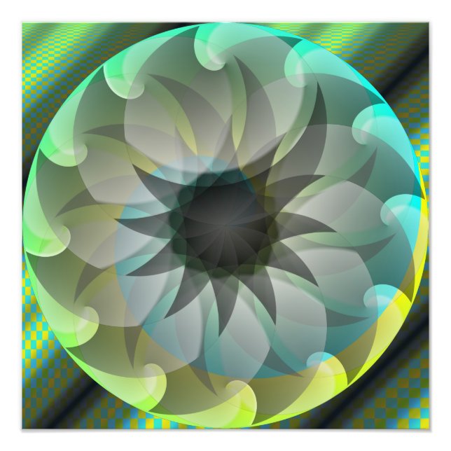 Spiral Shark av Kenneth Yoncich Fototryck (Framsidan)