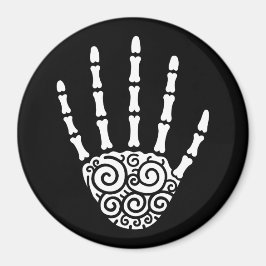 Spiral Skeleton Hand Magnet