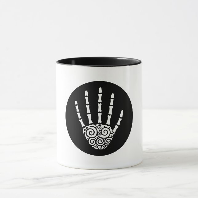Spiral Skeleton Hand Mugg (Center)