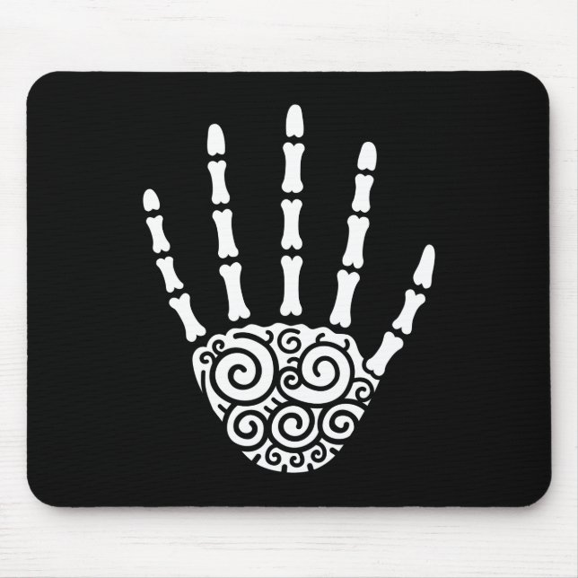 Spiral Skeleton Hand Musmatta (Framsidan)