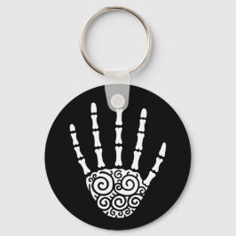 Spiral Skeleton Hand Nyckelring