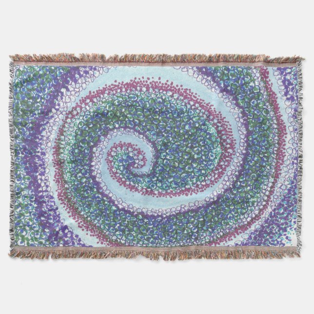 "SPIRAL SNÄCKA" FILT (Framsidan)