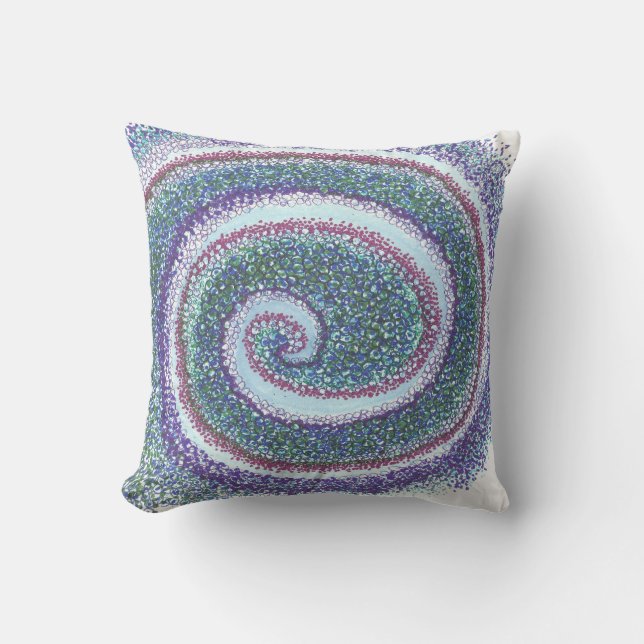 "SPIRAL SNÄCKA" KUDDE (Framsida)