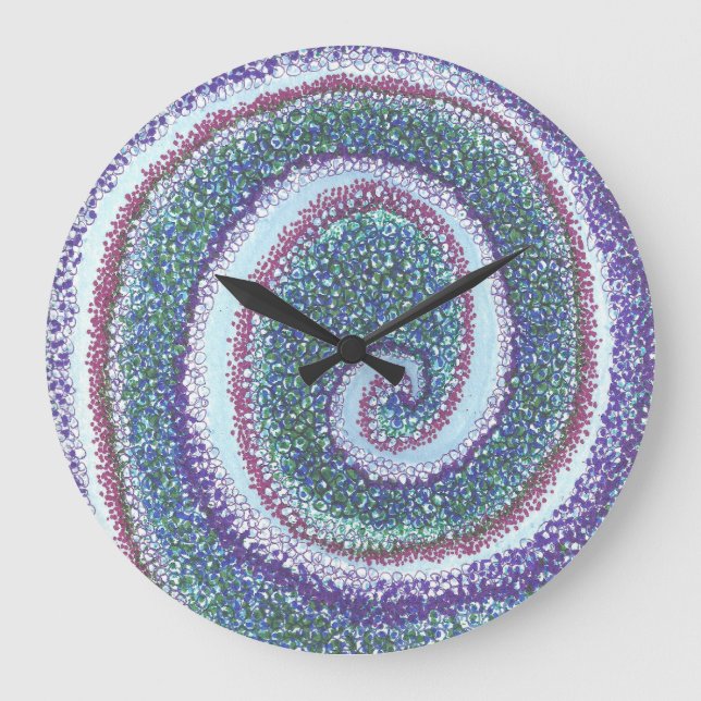 "SPIRAL SNÄCKA" STOR KLOCKA (Framsida)