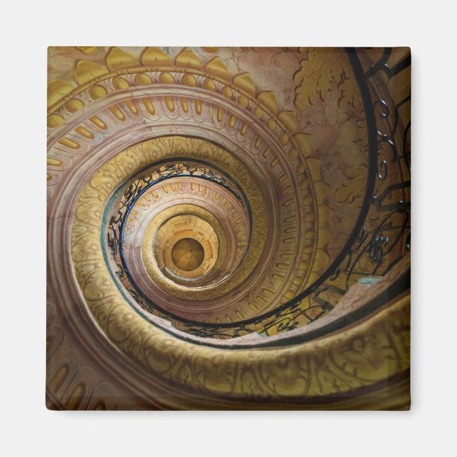 Spiral Staircase Mönster Magnet (Framsidan)